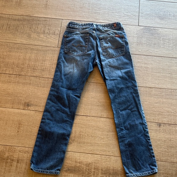 Girls 7 for all Mankind Denim Straight Leg Jeans 12 - Picture 1 of 4